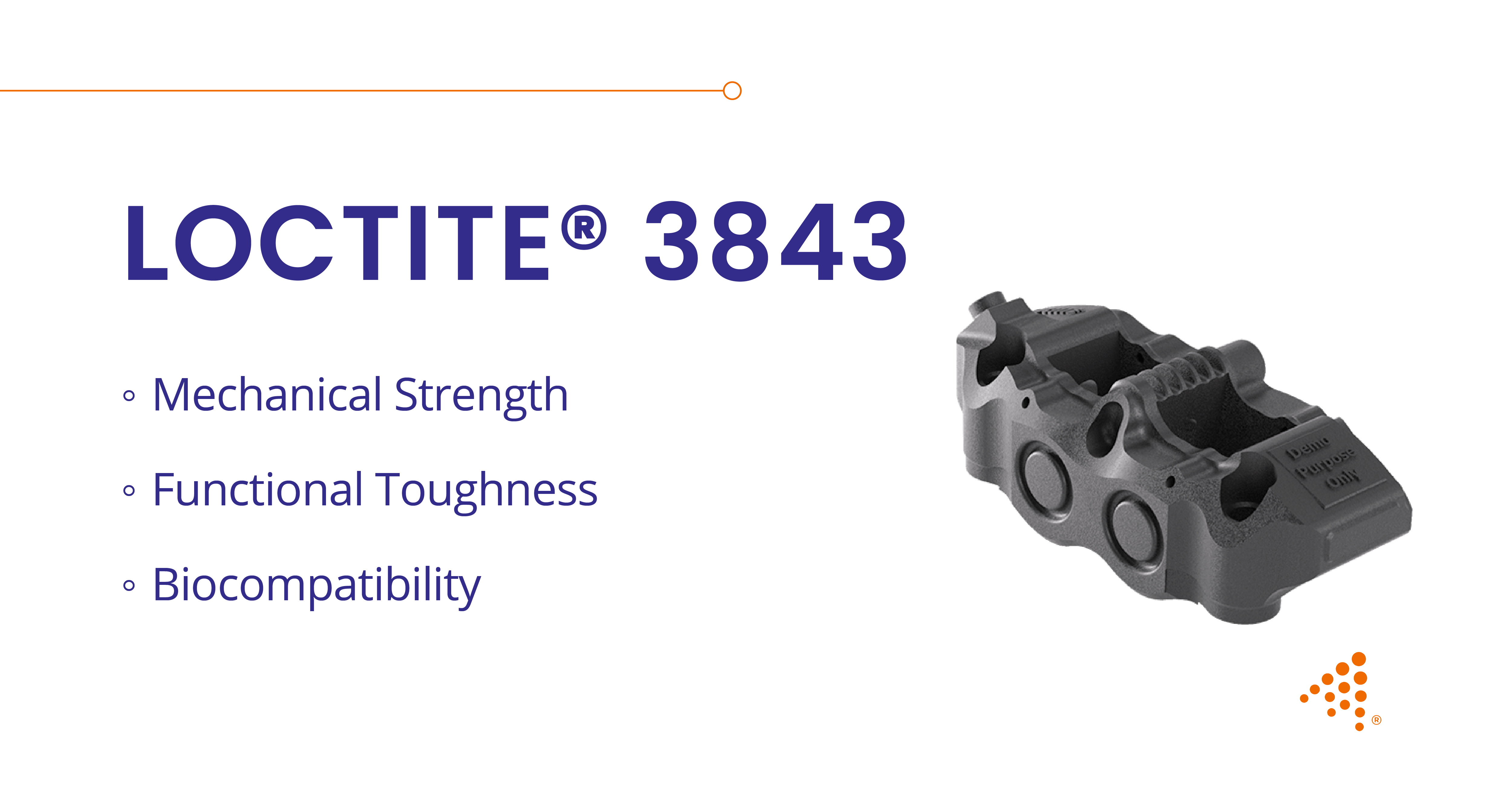 LOCTITE® 3843 Resin: Durable Matte Black Finish